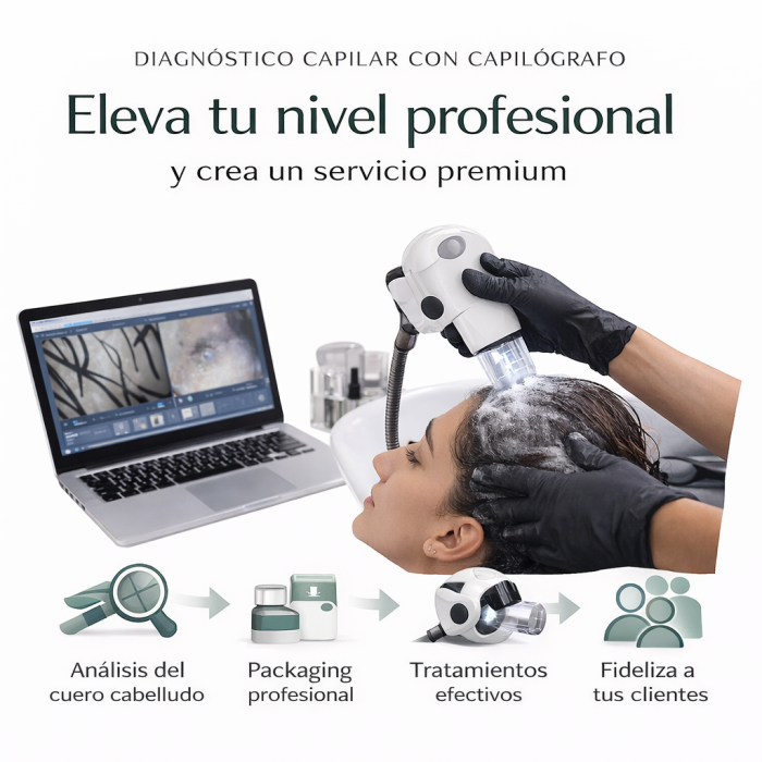 Diagnóstico capilar con capilógrafo: eleva tu nivel profesional